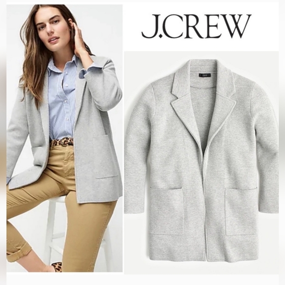J.crew sophie openfront merino wool knit blazer cardigan - Picture 7 of 12